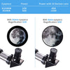 Telescope for Kids Adults Beginners - 15X-150X High Power Astronomical Refractor Telescope Portable Travel Telescope for Adults Cool Christmas Astronomy Gifts for Kids, White