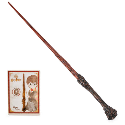 Wizarding World Harry Potter, 12-inch Spellbinding Harry Potter Wand with Collectible Spell Card, Stocking Stuffers, Christmas Gifts for Kids
