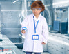 TOGROP 4Pcs Doctor Scientist Lab Costume for Kids Role Play Thick White Coat Birthday Party Gift 8-9 Years