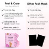 Foot Mask Spa Gift Pack of 8-2X Foot Peeling Mask + 6X Hydrating Foot Masks with Fuzzy Socks for Dry, Cracked Heels & Calluses- Exfoliating & Moisturizing Booties for Baby Soft Feet - Foot Spa Gift