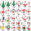 LovesTown 38 PCS Fairy Garden Christmas Accessories, Christmas Miniature Ornaments, DIY Snow Globe Figurines, Christmas Decorations for Christmas Party