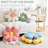 Sioloc Flower Shaped Throw Pillow, Butt Cushion, Floor Pillow,Seating Cushion, Room Decor & Plush Pillow for Bedroom Sofa Chair(Green,15.7'')