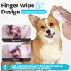 OBSEDE Wider Ear Cleaner Finger Wipes - Grooming Kit Care for Dogs and Cats Regular Soothing Odor Control Reduce Dirt Wax Build Up Pet Supplies Easy to Use Fresh Coconut Scent, 50 Count