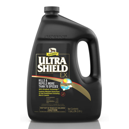 Absorbine UltraShield EX 128oz Insecticide, Kills & Repels Flies, Mosquitoes, Ticks, Fleas, Lice, Use on Horses, Dogs, Premises