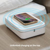 UV Sterilizing Box with Wireless Charger | UV Light Sanitizer Box | Fast Wireless Charging for Phone | Phone Accessories | Mobile Phone Sanitizer | Phone Screen Disinfecting (Brown)