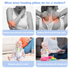 FIKETLXU Baby Bottle Holder,Baby Self Feeding Cushion for Bottle and Breastfeeding, Baby Self Feeding Pillow,Breast Feeding Pillow with Adjustable Waist Strap and Machine Washable