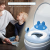 WoNicer Potty Training Toilet Seat for Boys and Girls,For Toddler Travel, Non-Slip Potty Training Toilet Seat Cover,Cute Cartoon Shape,Easy to Clean.