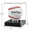 KKU Baseball Display Case, Baseball Holder for Ball Display Cube Box, UV Protected Acrylic Baseball Storage Official Size Box , Memorabilia Display Case for Baseball