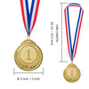 12 Pieces Gold Award Medals - Winner Medals Gold Prizes for Sports, Competitions, Party, Spelling Bees, Olympic Style, 2 Inches