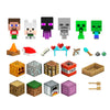 Mattel Minecraft Mob Head Minis Advent Calendar Featuring Pixelated Video-Game Character Figures with Giant Heads, Collectible Toy Gift for Fans Ages 6 Years & Older