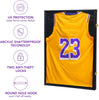 Jersey Frame Display Case,Jersey Display Shadow Box,Large Lockable Sports Jersey Frame Shadow Box with 98% Uv Protected,Acrylic and Hanger for Baseball Basketball Football Soccer Hockey Sport Shirt
