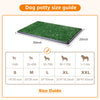 LOOBANI Dog Grass Pad with Tray Large, Indoor Dog Potties for Apartment and Patio Training, with 2 Packs Loobani Dog Grass Pee Pads for Replacement (Tray Potty 20*30inch)