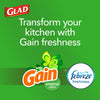 Glad ForceFlex Tall Kitchen Drawstring Trash Bags, 13 Gal, Gain Original with Febreze, 110 Ct
