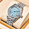 LACZ DENTON Pagani Design DD40 PD1783 Men's Watches Luxury Automatic Watch Men AR Sapphire Glass Mechanical Wristwatch Men 10Bar NH36A Movement (Sky Blue)