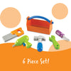 Learning Resources New Sprouts Fix It! My Very Own Tool Set - 6 Pieces, Ages 2+ Toddler Learning Toys, Develops Fine Motor Skills, Toddler Tool Set, First Tool Box, Kids Tool Set,Stocking Stuffers