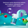 OLLY Relaxing Sleep Fast Dissolve Tablets, 3mg Melatonin, Vegan, Apple Berry - 30ct
