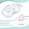 8 Pieces Contact Nipple Protector Nipple Breastfeeding Everters with Carrying Case Silicone Nipple Extender Without BPA for Helping Moms Breastfeeding Flat Inverted Nipples (Clear,20 mm/ 0.78 Inch)