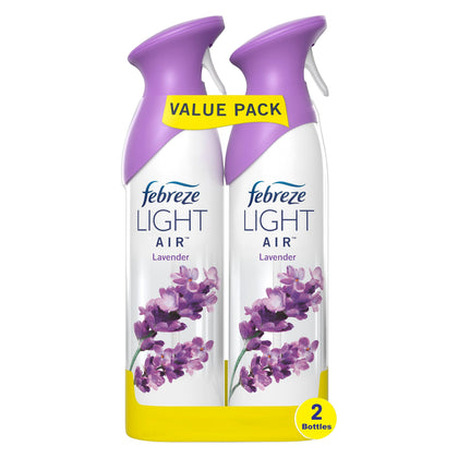 Febreze Light Odor-Fighting Air Freshener, Lavender, 8.8 fl oz, 2 count