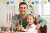 Jerusalem Hanukkah Candles Menorah Candles Chanukah Candles 44 for All 8 Nights of Chanukah (Single)