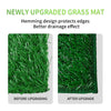 Dog Grass Pad with Tray, Dog Toilet Indoor Dog Training Pad,Puppy Pee Potty Training Grass Mat,Removable Pee Collection Tray, Artificial Turf with Permeable Function, 25