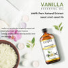 Vanilla Essential Oil 118 ml Essential Oil Pure Vanilla Oil with Glass Dropper, Perfect for Diffusers, DIY Bath Bombs, Soap & Candle Making - 4Fl.Oz