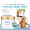 Era Organics Baby Diaper Balm - Extra Soothing and Nourishing USDA Organic Diaper Cream for Dry, Sensitive Skin. All Natural Baby Balm to Help Excess Moisture, Rash and Chafing Baby Ointment