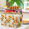 JOAIFO Vintage Sunflower Toaster Cover 4 Slice Bread Toaster Oven Dustproof Cover,Waterproof Kitchen Small Appliance Cover,Kitchen Appliance Anti Fingerprint Protection