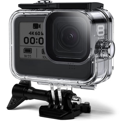 FitStill 60M Waterproof Case for Go Pro Hero 8 Black, Protective Underwater Dive Housing Shell with Bracket Accessories for Go Pro Hero8 Action Camera