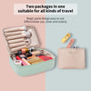 Queboom Travel Makeup Bag Cosmetic Bag Makeup Bag Toiletry bag for women and girls Gifts Christmas gift (Green)