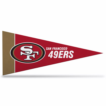 Rico Industries NFL San Francisco 49ers 8-Piece 4-Inch by 9-Inch Classic Mini Pennant Décor Set