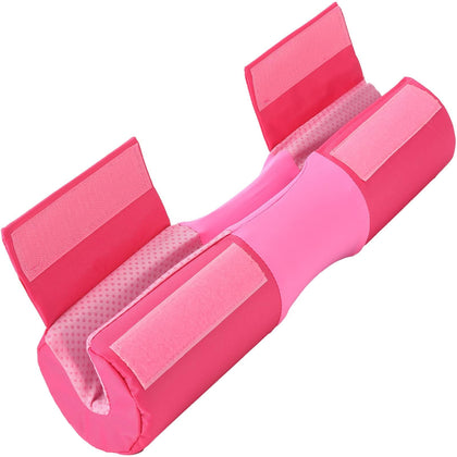 AN AMMAN Barbell Pad for Squat, Hip Thrust - Perfect for Gym Workout Smith Machine Thruster Weightlifting - Relieves Neck and Shoulder Pain - Thick Foam Cushion Pink AM001BZ