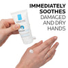 La Roche-Posay Cicaplast Hand Cream, Instant Relief Moisturizing Dry Hands Shea Butter Lotion for Dry Cracked Hands, Non Greasy, Fragrance Free, 1.69 Fl Oz (Pack of 1)