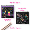 Skillmatics Magical Scratch Art Book for Kids - Unicorns & Princesses, Craft Kits & Supplies, DIY Activity & Stickers, Gifts for Toddlers, Girls & Boys Ages 3, 4, 5, 6, 7, 8, Travel Toys