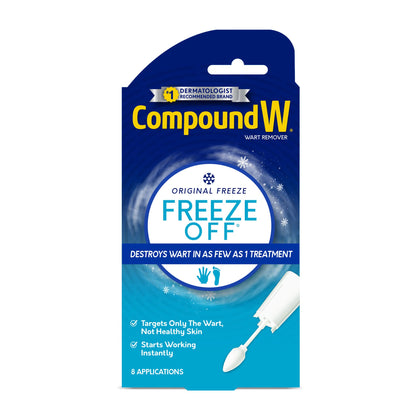 Compound W Freeze Off Remover, 8 Applications, White, 1 Count