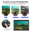 MOOCOR Underwater Fishing Camera, Upgraded 720P Camera w/DVR, Portablen Ice Fishing Camera Fish Finder with 7'' IPS Monitor, 12pcs IR & 12pcs LED White Lights for Ice, Lake, Kayak, Boat, Sea Fishing