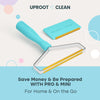 Uproot Cleaner Pro Pet Hair Remover & Mini - Dog Hair Remover Multi Fabric Edge & Carpet Scraper - Cat Hair Remover for Couch, Pet Towers & Car Detailing - The Hairy-Situation Survival Kit!