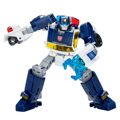 Transformers Legacy United Deluxe Class Rescue Bots Universe Autobot Chase, 5.5-inch Converting Action Figure, 8+