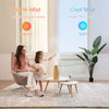 Cool Mist Humidifier,Elecameier Warm and Cool Mist Humidifier for Home/Bedroom with Remote Control Smart Air Humidifier for Desk/Office/Baby Bedroom 25dB Whisper Quiet with Auto Shut off light wood