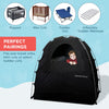 SlumberPod Portable Sleep Pod Baby Blackout Canopy Crib Cover, Sleeping Space for Age 4 Months and Up with Monitor Pouch, Pack n Play Blackout Cover, Baby Travel Essential (Black/Grey)