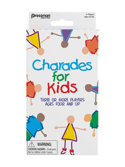 Pressman Charades for Kids Peggable - No Reading Required Family Game Multicolor ,5