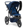 babyGap Trek Jogging Stroller - Lightweight Jogging Stoller with Extendable Canopy & Reclining Seat - Includes Car Seat Adapter - Made with Sustainable Materials, Navy Camo