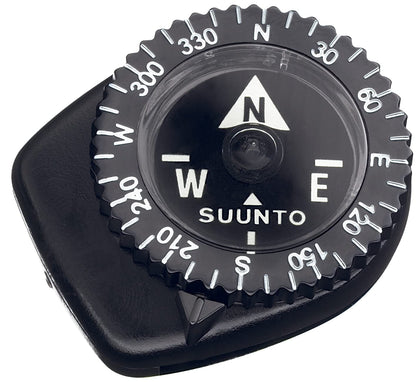 SUUNTO Clipper Compass, Micro Compass Attaches to Strap, Sleeve or Map Edge,Black