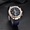 BENYAR Mens Watches Chronograph Date Waterproof Sports Watches Leather Strap Business Wrist Watches