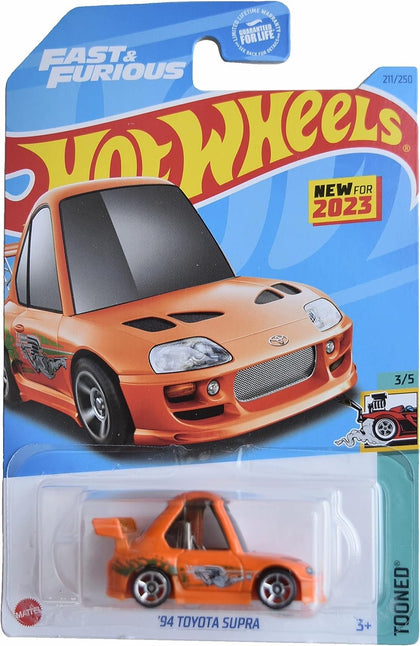 Hot Wheels '94 Toyota Supra, Tooned 3/5 [Orange] 211/250