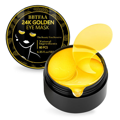 BBTFAA ?????????? Under Eye Patches, 24K Eye Mask for Puffy Eyes & Dark Circles Treatments, Reduce Under Eye Bags and Smooth Wrinkles, Eye Skin Care Pads for Beauty & Personal Care