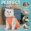 Avont Cat Recovery Suit - Kitten Onesie for Cats After Surgery, Cone of Shame Alternative Surgical Spay Suit for Female Cat, Post-Surgery or Skin Diseases Protection -Coral(S)