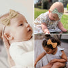 VISBL Baby Girl Headbands and Bows, Newborn Infant Toddler Nylon Elastics Hairbands Hair Accessories
