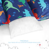 Boston Linen Co. Kids Floor Pillow Case Bed Cover Dinosaur Rawr Lounger Cover for Kids & Pillow Lounger for Reading, Rest time and Games - King