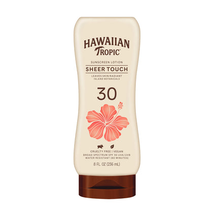 Hawaiian Tropic Sheer Touch Lotion SPF 30 | Broad Spectrum Sunscreen, 8oz