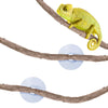 SunGrow Reptile and Amphibians Vine, 6 feet, Twistable, Bendable Branch, 5 Suction Cups Included